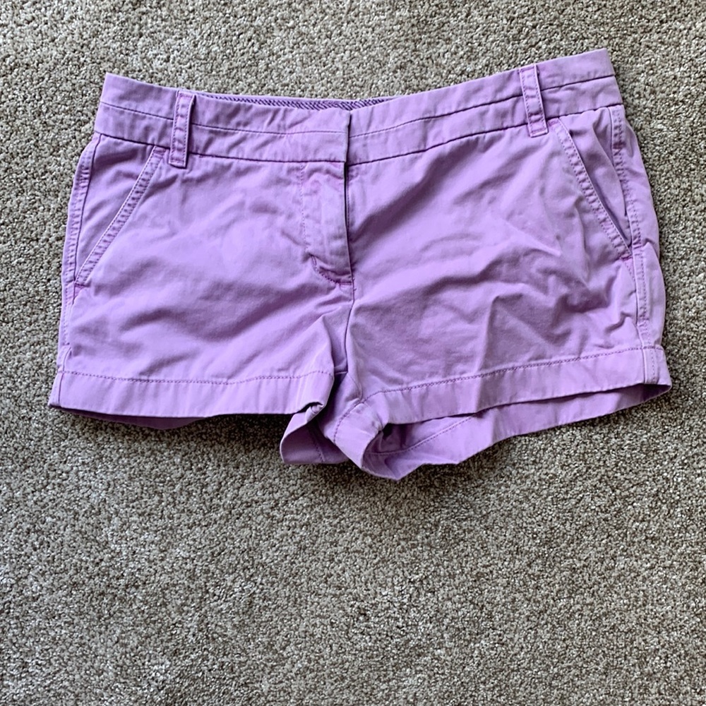 Purple J.Crew chino shorts, size 6